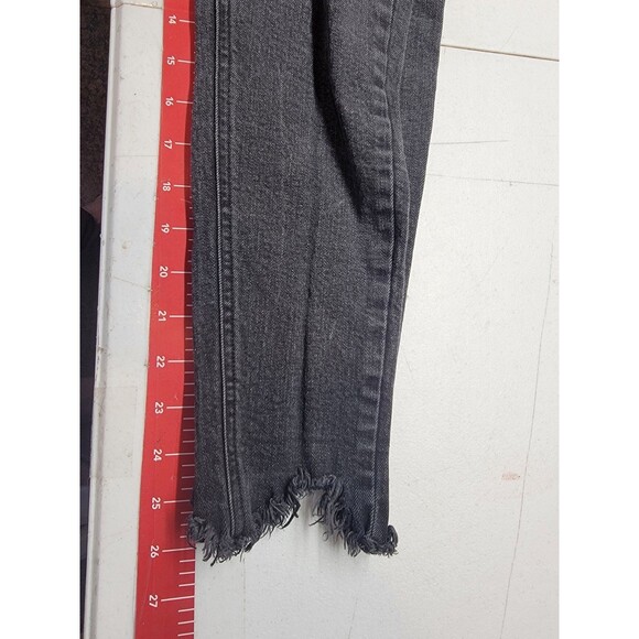 Wild Fable High Rise Skinny Jeans Womens 0 Distressed Charcoal Gray Stretch - Picture 5 of 5